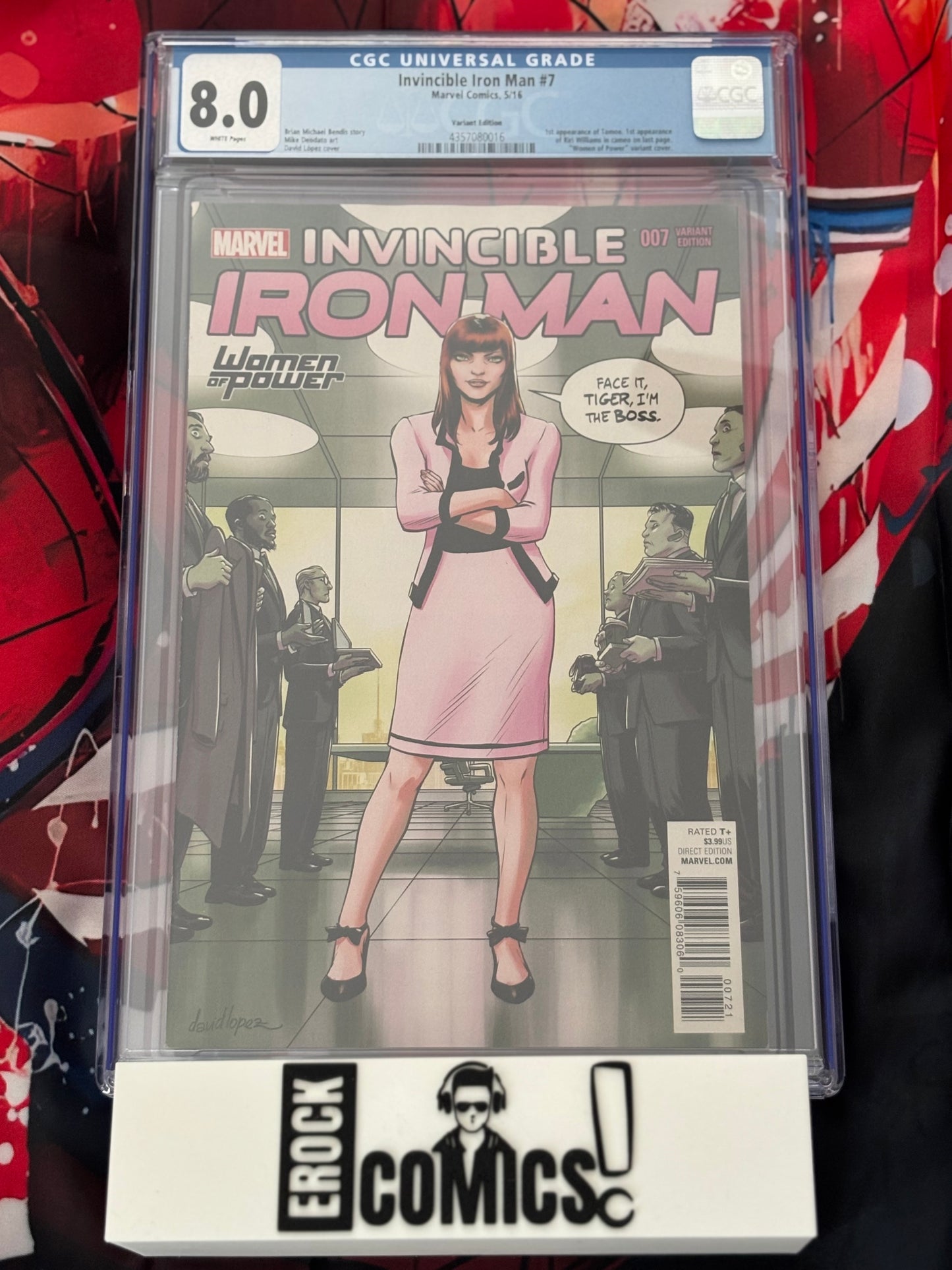 Invincible Iron Man #7 Variant Edition CGC 8.0