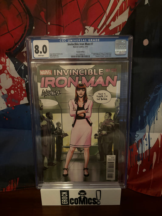 Invincible Iron Man #7 Variant Edition CGC 8.0