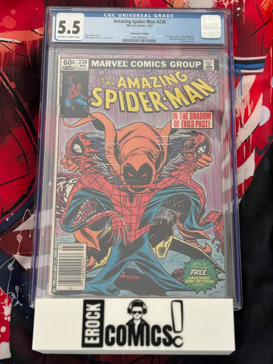 Amazing Spider-Man #238 Newsstand with Tattooz CGC 5.5