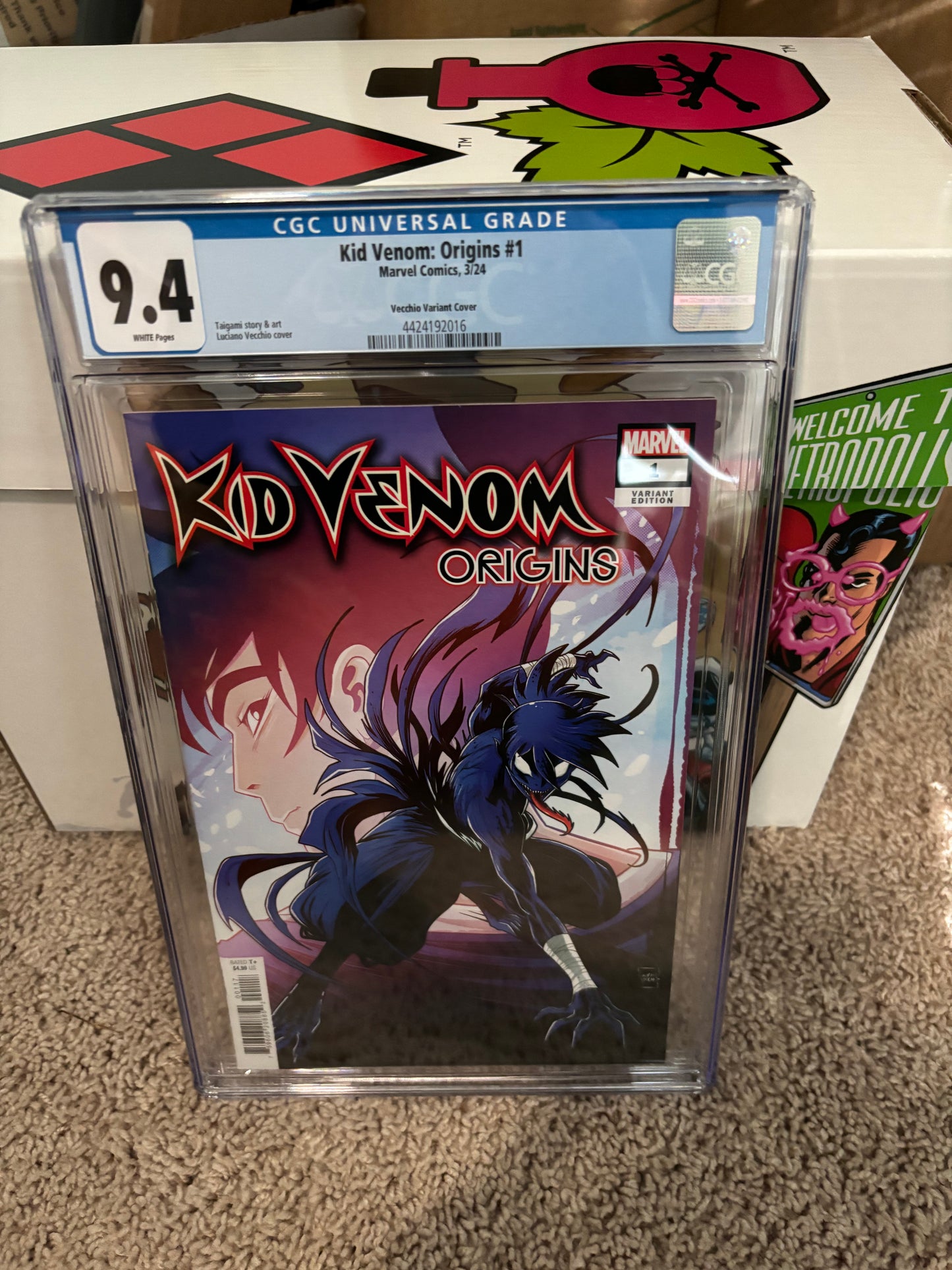 Kid Venom: Origins #1 Vecchio Surprise Variant CGC 9.4