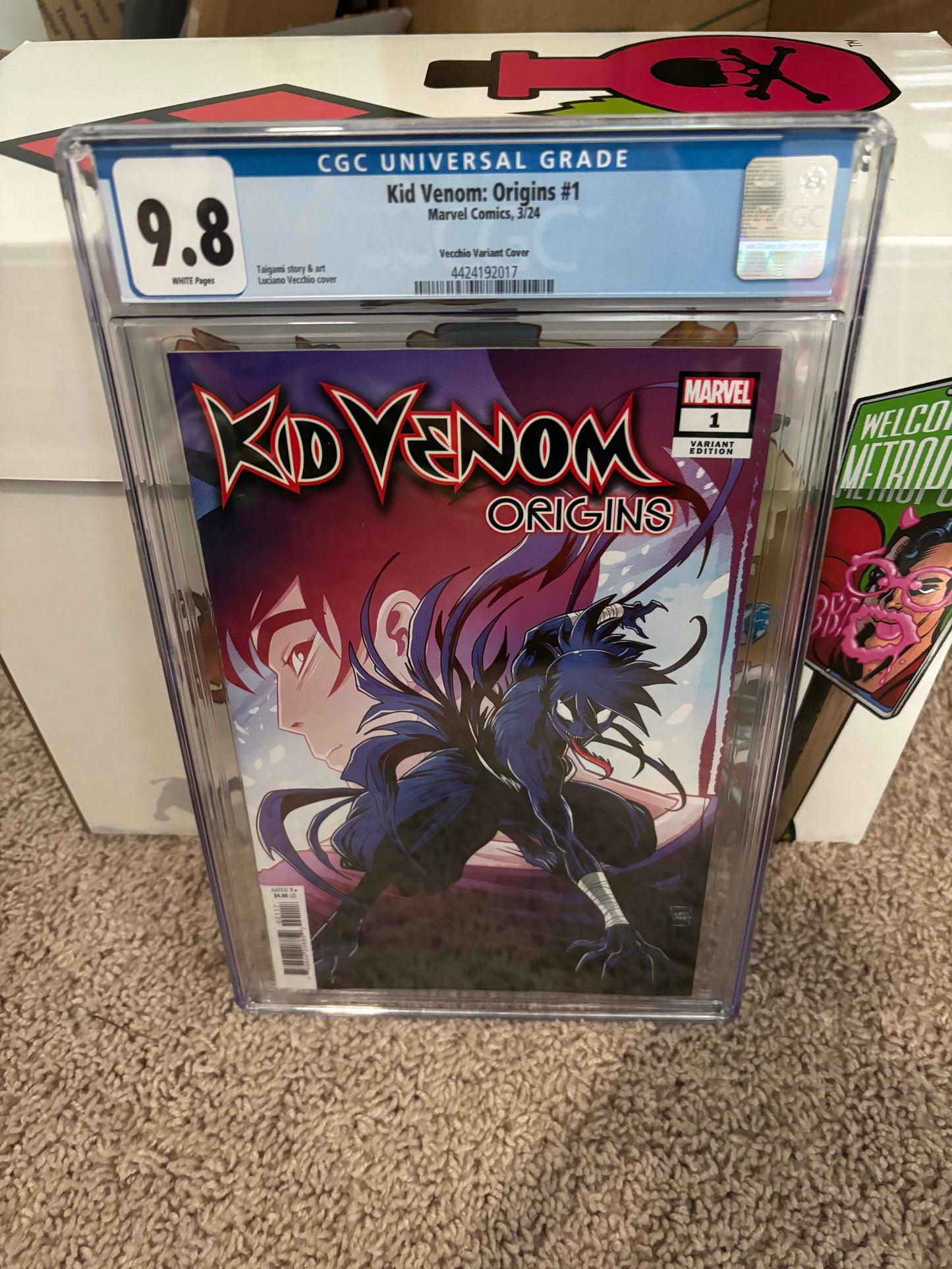 Kid Venom: Origins #1 Vecchio Surprise Variant CGC 9.8