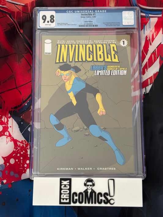 Invincible #1 Larry's Wonderful World of Comics Limited Edition CGC 9.8