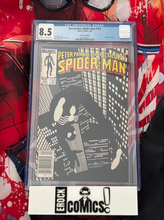 Spectacular Spider-Man #101 Newsstand CGC 8.5